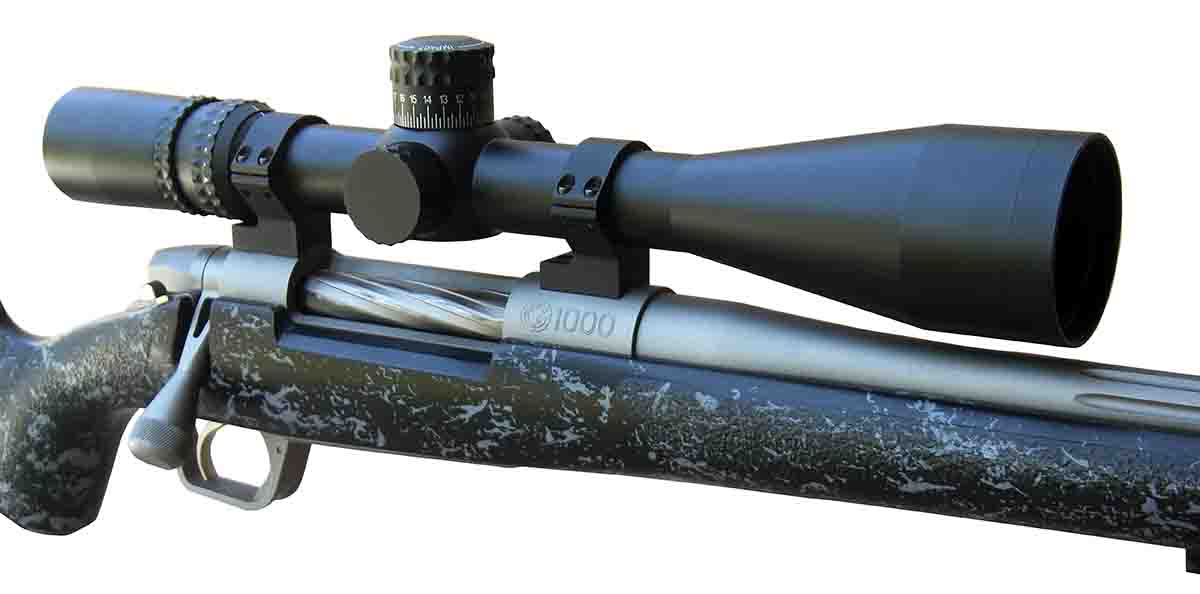 The Nightforce NXS 5.5-22x 50mm G7 scope features high-quality optics, positive click adjustments and a zero stop. It is an excellent choice for hunters who want to “dial” in the field.